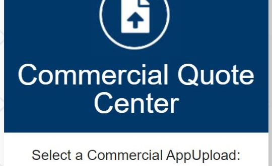 commercial quote center screen