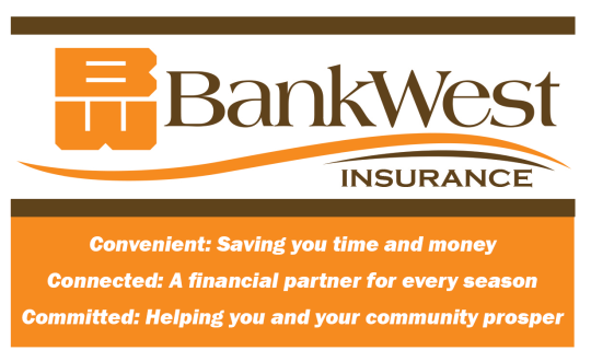 BankWest logo and graphic highlighting their dedication to convenient, connected and committed service.